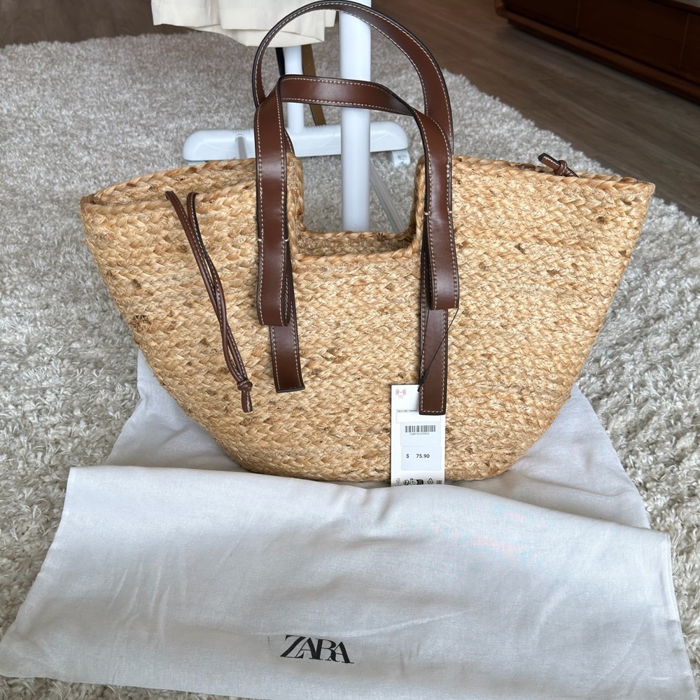 Zara Woven Shopper Bag